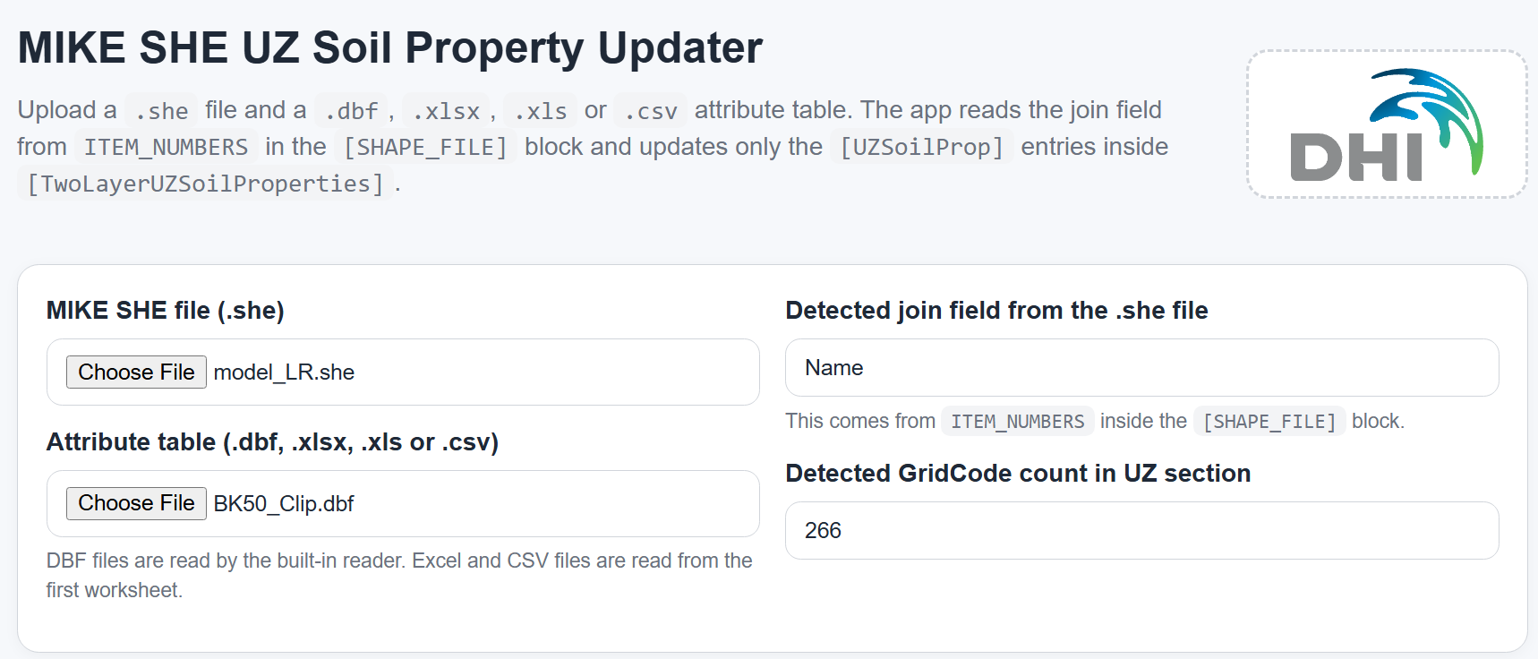UZ Soil Property Updater